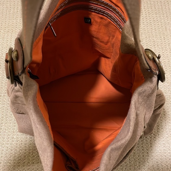 GAP brown flannel bucket bag - Picture 4 of 4